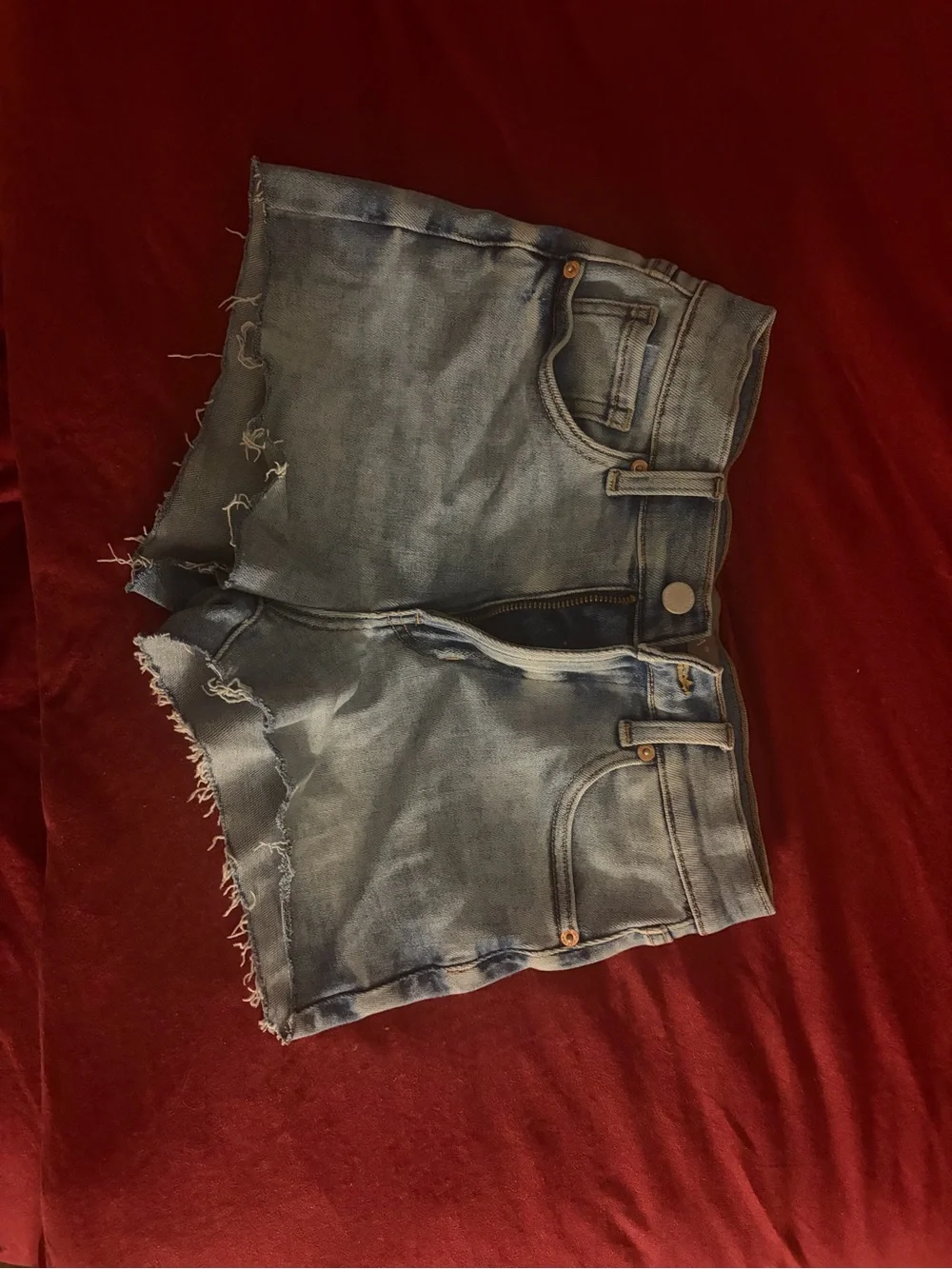 Denim Cutoff Shorts - Light Blue Women’s Shorts